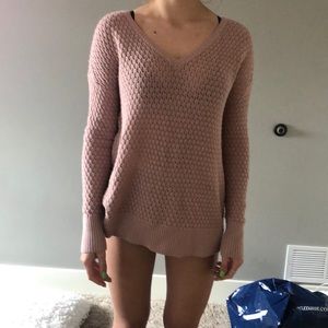 pink sweater from American Eagle